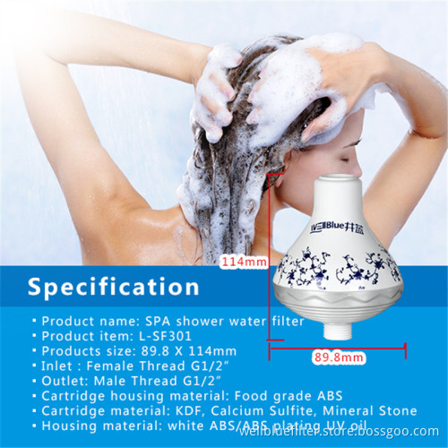 Mineral Stone Shower Filtration for Shower Room Use with Chlorine Free (L-SF301C)